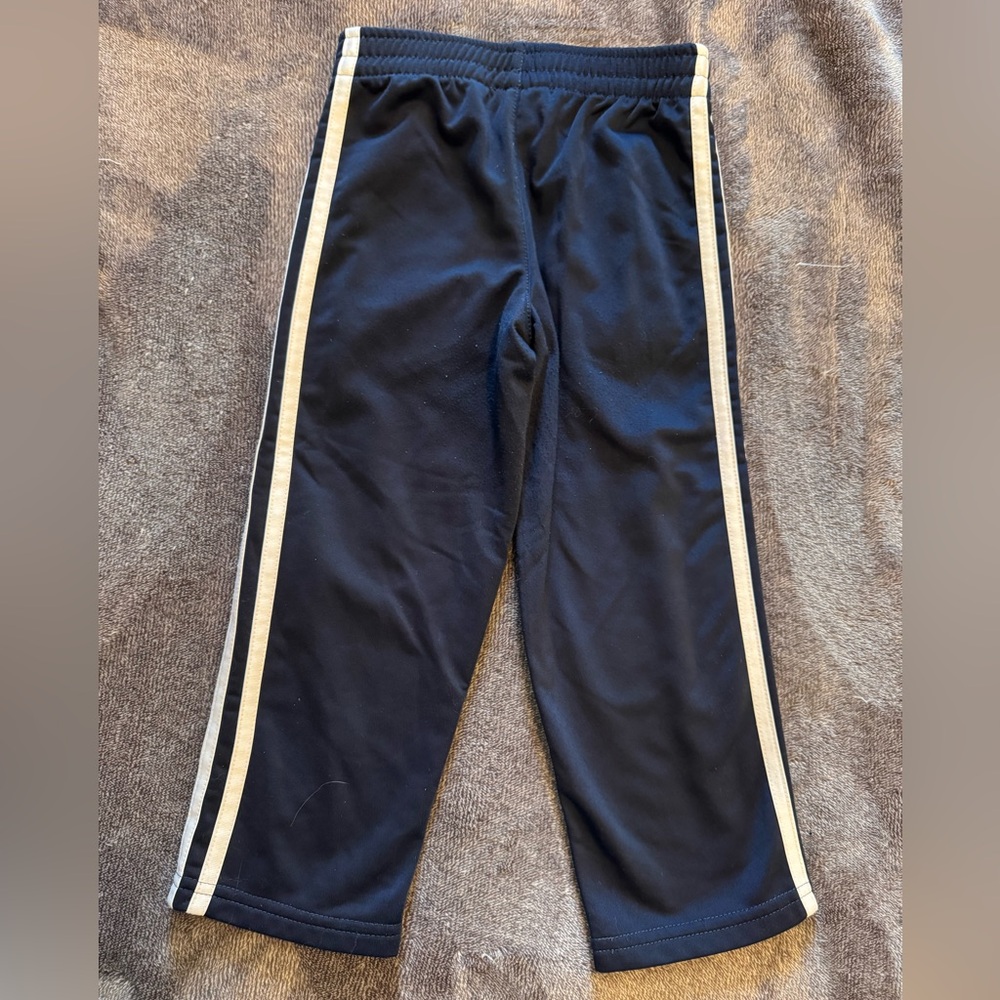 Kids Navy Adidas Track Pants - Picture 2 of 6